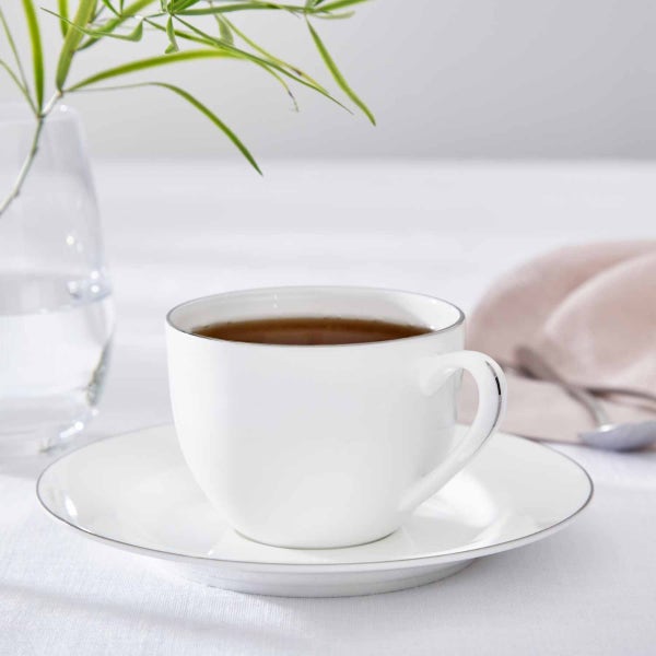 Royal Worcester Serendipity Platinum Set Of 4 Teacup & Saucer