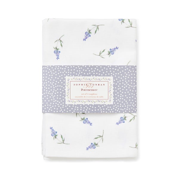 royal worcester Sophie Conran Lavandula Set of 2 Napkins