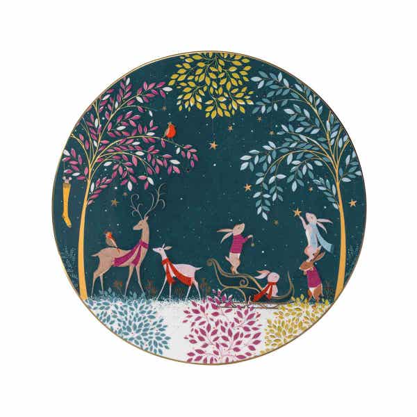 royal worcester Woodland Tales Serving Plate Deer & Robin