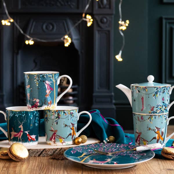 Royal Worcester Woodland Tales Tea For One Merry Band