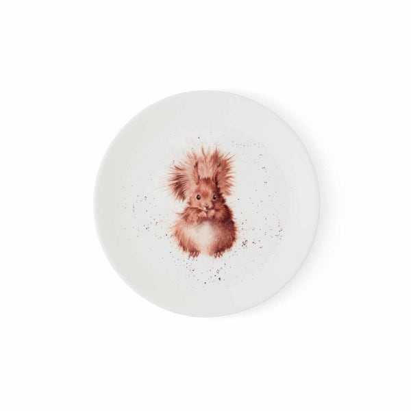 Royal Worcester Wrendale Designs 4 Squirrel Coupe Plates 20cm
