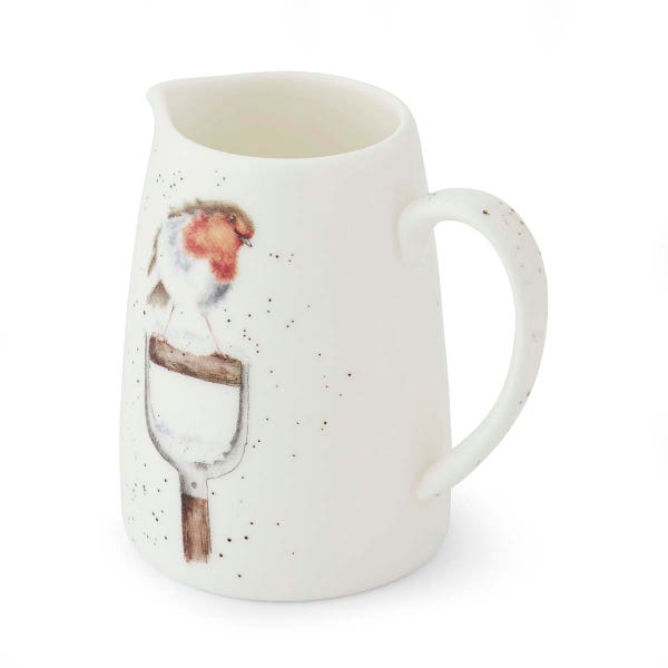 Royal Worcester Wrendale Designs A Little Red Robbin Posy Jug