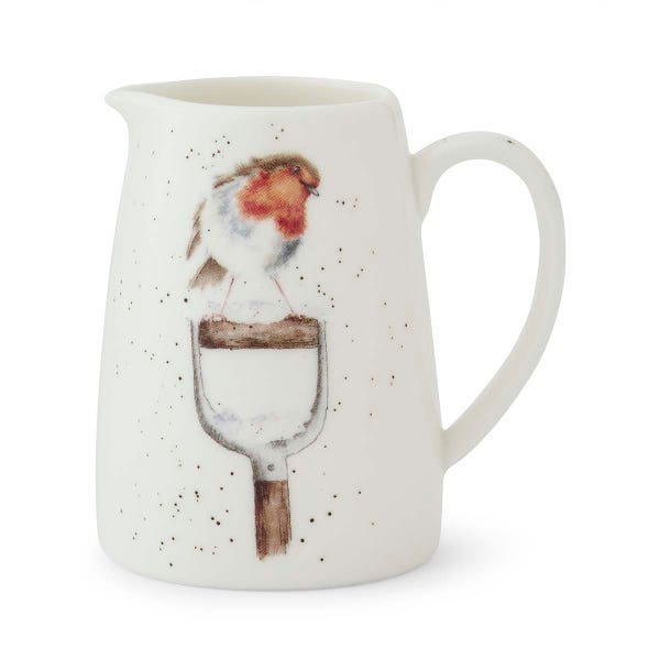 royal worcester Wrendale Designs A Little Red Robbin Posy Jug