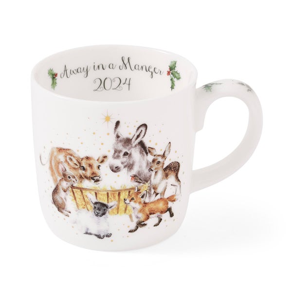 royal worcester Wrendale Designs Away in a Manger Mug