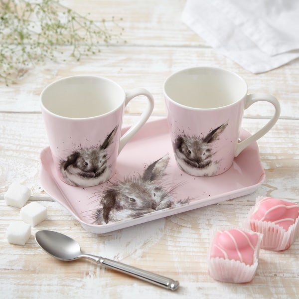 Royal Worcester Wrendale Designs Bathtime Mug & Tray Set