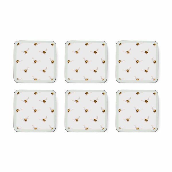 royal worcester Wrendale Designs Bee Set of 6 Coasters