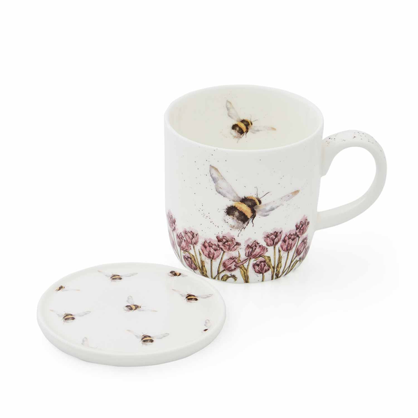 royal worcester Wrendale Designs Bumblebee Mug & Coaster Set