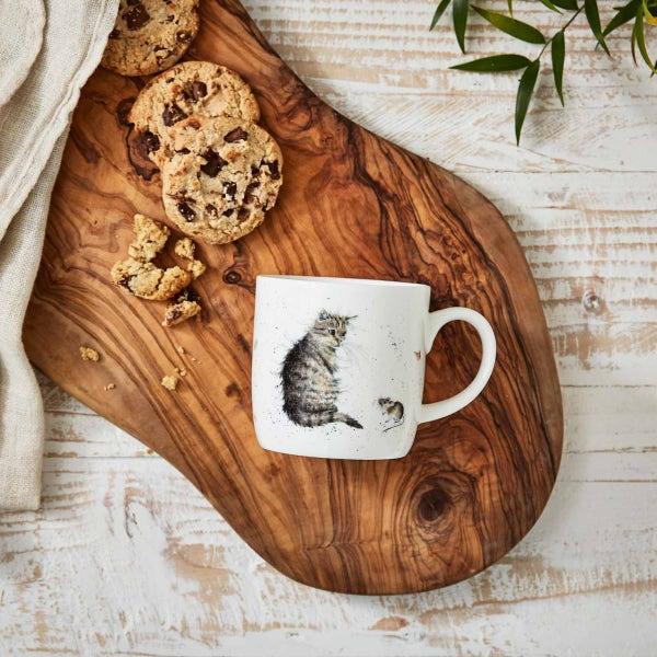 Royal Worcester Wrendale Designs Cat And Mouse Personalised Mug