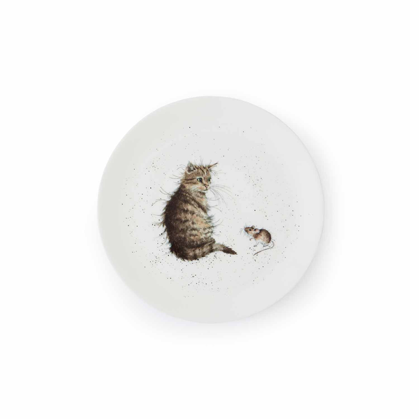 Royal Worcester Wrendale Designs Cat & Mouse 4 Coupe Plates
