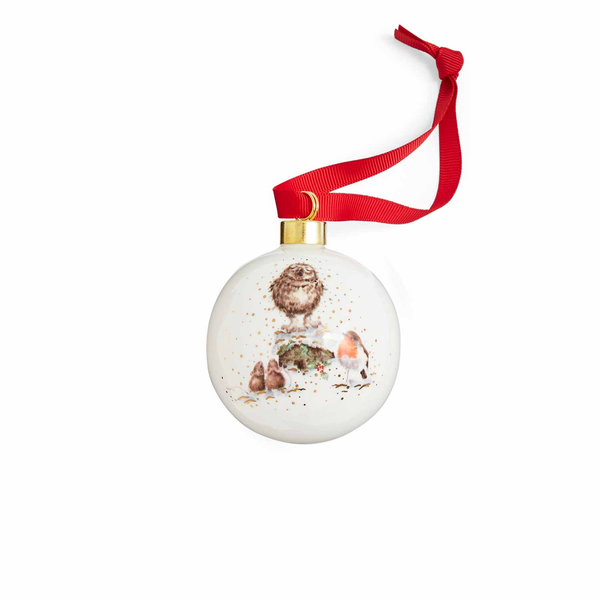 royal worcester Wrendale Designs Christmas Carol Bauble