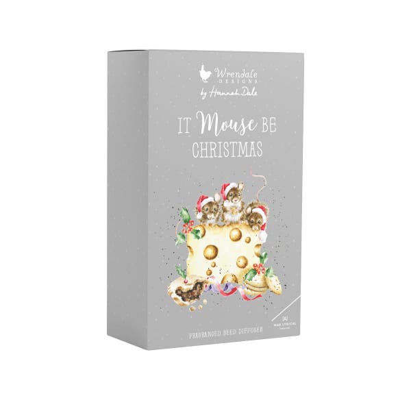 Royal Worcester Wrendale Designs Christmas Mouse Reed Diffuser