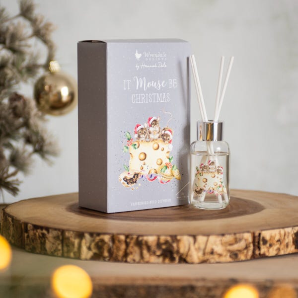 royal worcester Wrendale Designs Christmas Mouse Reed Diffuser