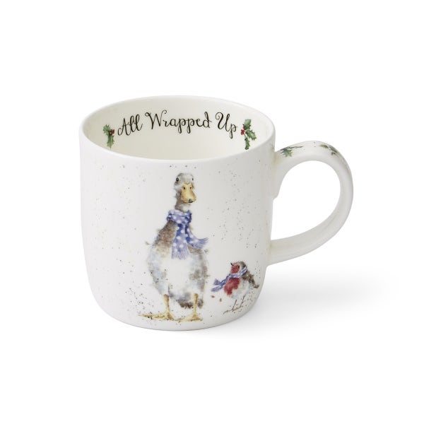 Royal Worcester Wrendale Designs Christmas Set Of 4 Mugs