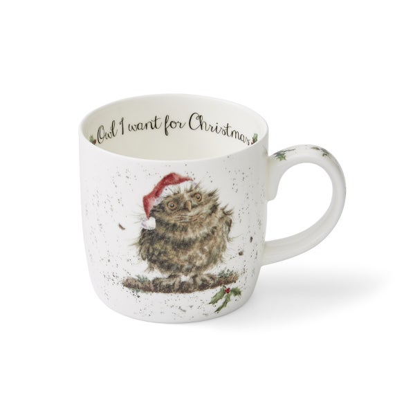 Royal Worcester Wrendale Designs Christmas Set Of 4 Mugs