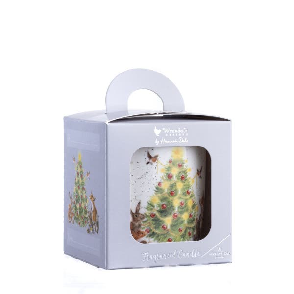 Royal Worcester Wrendale Designs Christmas Tree Candle