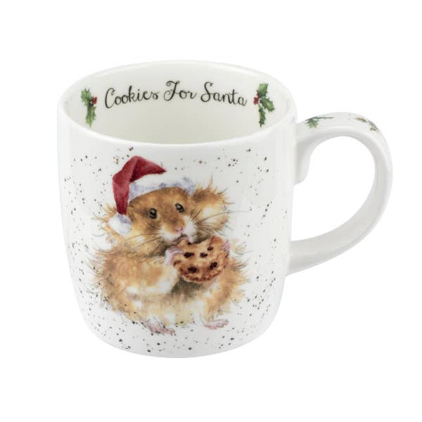 royal worcester Wrendale Designs Cookies for Santa Mug