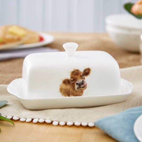 Royal Worcester Wrendale Designs Covered Butter Dish