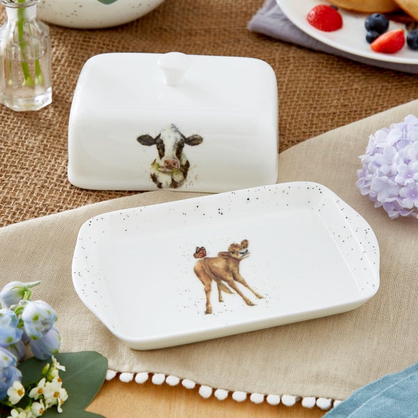 Royal Worcester Wrendale Designs Covered Butter Dish