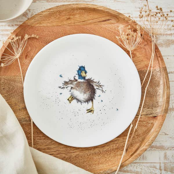 Royal Worcester Wrendale Designs Duck Set Of 4 Coupe Plates