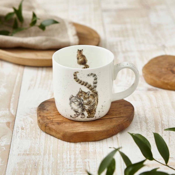 Royal Worcester Wrendale Designs Feline Good Personalised Mug