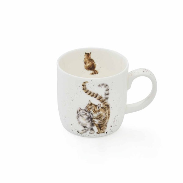 Royal Worcester Wrendale Designs Feline Good Personalised Mug