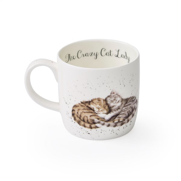 royal worcester Wrendale Designs Feline Good Personalised Mug