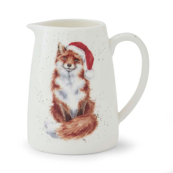 royal worcester Wrendale Designs Festive Fox Posy Jug