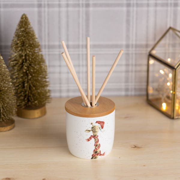 Royal Worcester Wrendale Designs Festive Giraffe Reed Diffuser