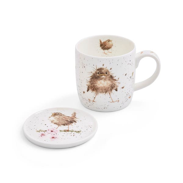 royal worcester Wrendale Designs Fly the Nest Mug & Coaster
