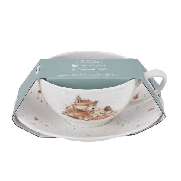 Royal Worcester Wrendale Designs Fox Large Cup & Saucer