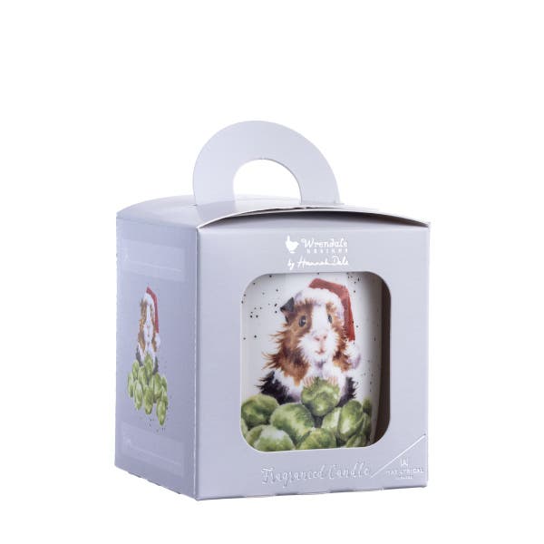 Royal Worcester Wrendale Designs Guinea Pig Festive Candle