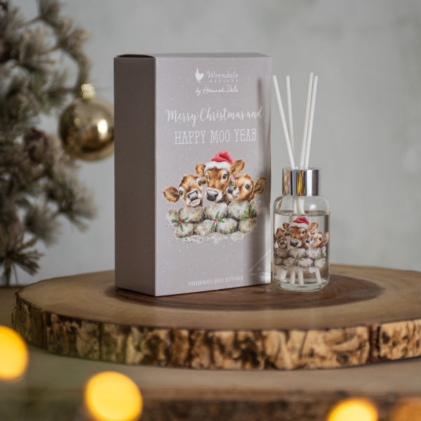 Royal Worcester Wrendale Designs Happy Moo Year Reed Diffuser