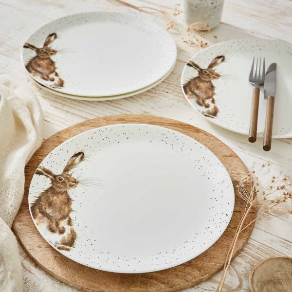 Royal Worcester Wrendale Designs Hare 4 Coupe Dinner Plates