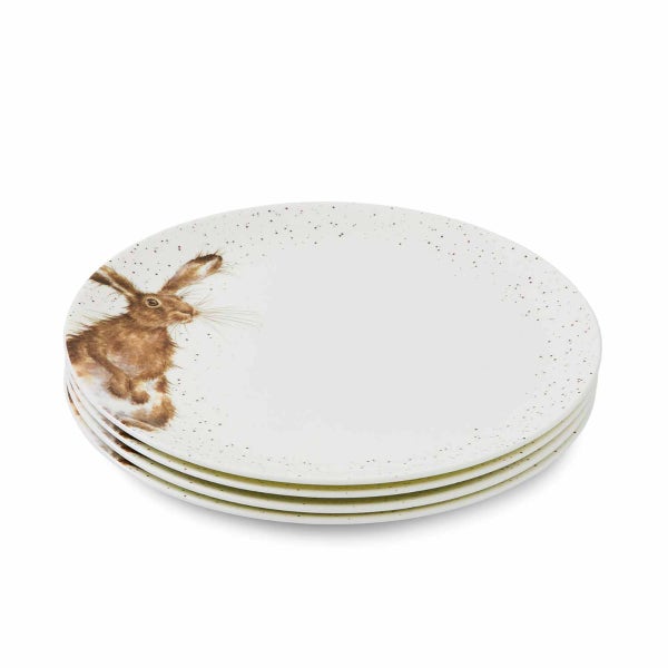 royal worcester Wrendale Designs Hare 4 Coupe Dinner Plates