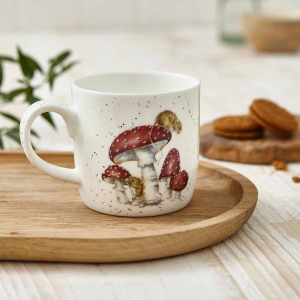 Royal Worcester Wrendale Designs He's A Fun-gi Mouse Mug