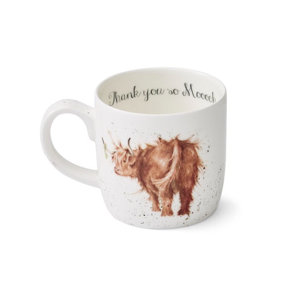 royal worcester Wrendale Designs Highland Cow Personalised Mug