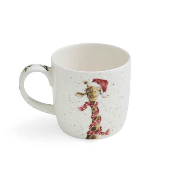 Royal Worcester Wrendale Designs Ho Ho Ho Giraffe Mug