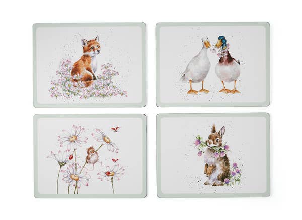 royal worcester Wrendale Designs Large Wildflowers 4 Placemats
