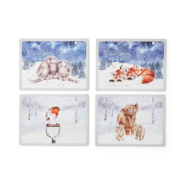royal worcester Wrendale Designs Large Winter Sky 4 Placemats