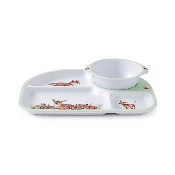 Royal Worcester Wrendale Designs Little Wren Tray & Bowl Set