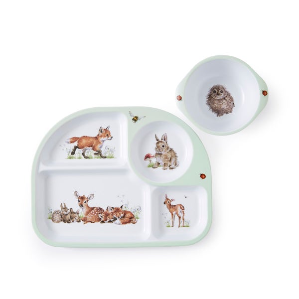 royal worcester Wrendale Designs Little Wren Tray & Bowl Set