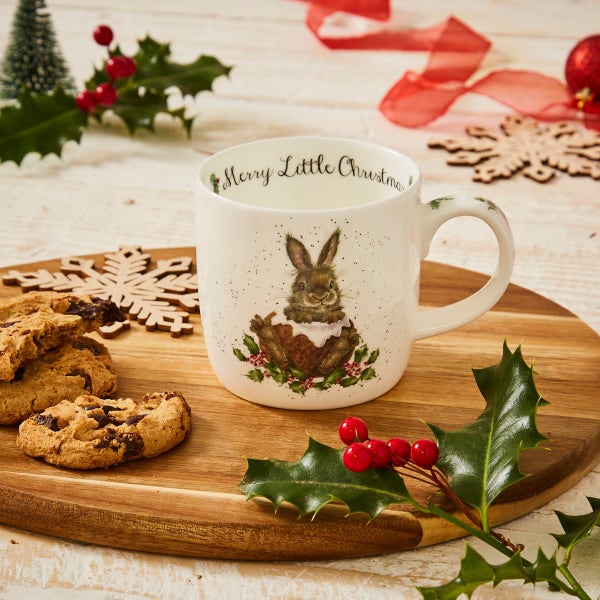 Royal Worcester Wrendale Designs Merry Little Christmas Mug