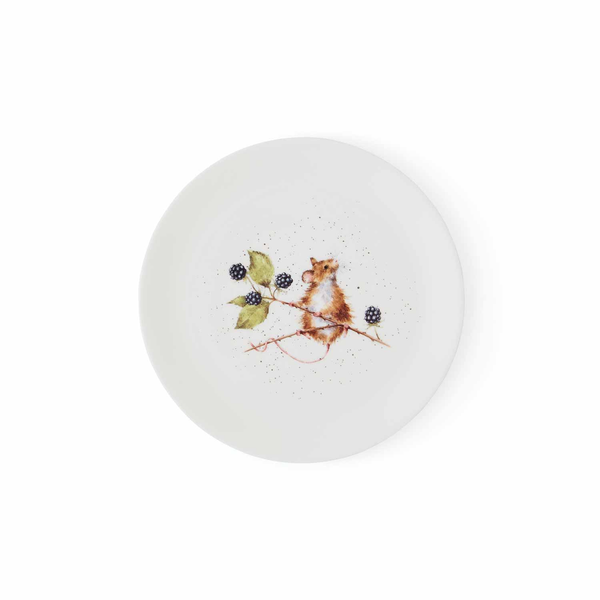 Royal Worcester Wrendale Designs Mouse Set Of 4 Coupe Plates