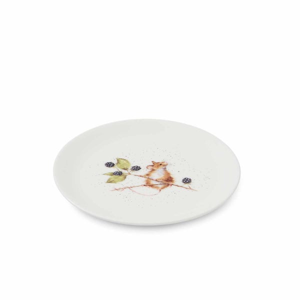 Royal Worcester Wrendale Designs Mouse Set Of 4 Coupe Plates