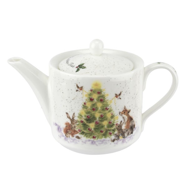royal worcester Wrendale Designs Oh Christmas Tree 1pt Teapot