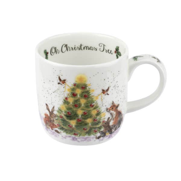 royal worcester Wrendale Designs Oh Christmas Tree Large Mug