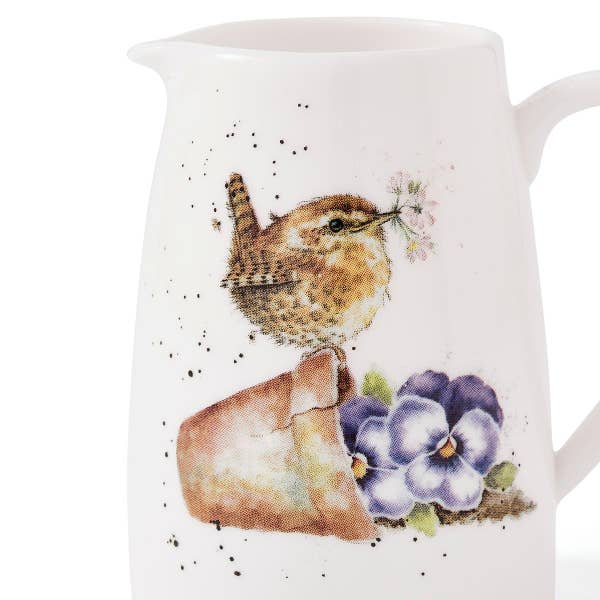 Royal Worcester Wrendale Designs Pottering About Posy Jug