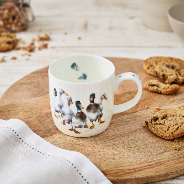 Royal Worcester Wrendale Designs Quackers Personalised Mug