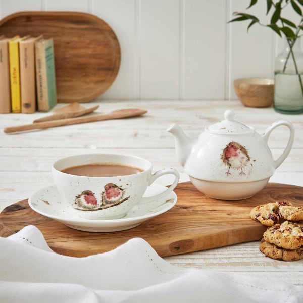 Royal Worcester Wrendale Designs Robins Tea For One