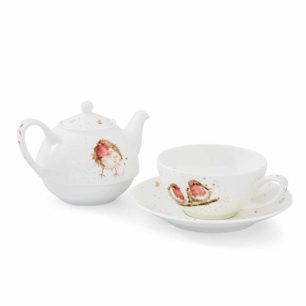 Royal Worcester Wrendale Designs Robins Tea For One